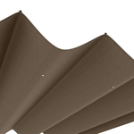 Outsunny Outsunny Pergola Sun Shade Cover Roof Replacement for 3 x 2.15m Pergola, Coffee - Gazebos