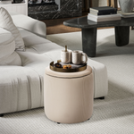 HOMCOM Storage Ottoman Set Of 2 Corduroy - HOMCOM - Home Symphony