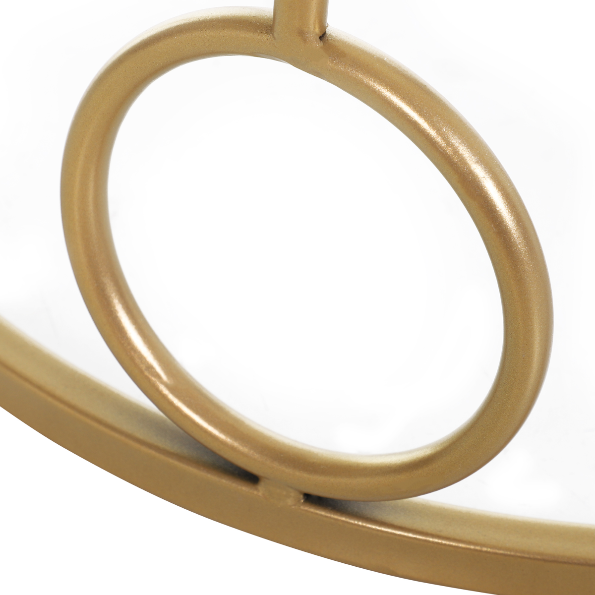 HOMCOM Gold Nesting Coffee Tables Set of Two with Tempered Glass Tops Living Room Decor - HOMCOM - Home Symphony