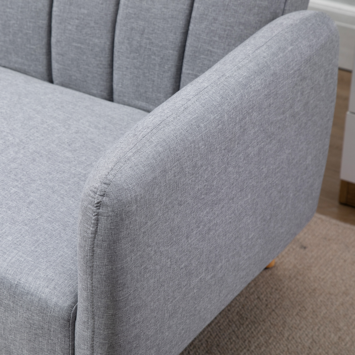 Homcom Two Seater Sofa Bed Adjustable Backrest For Flats - HOMCOM - Home Symphony