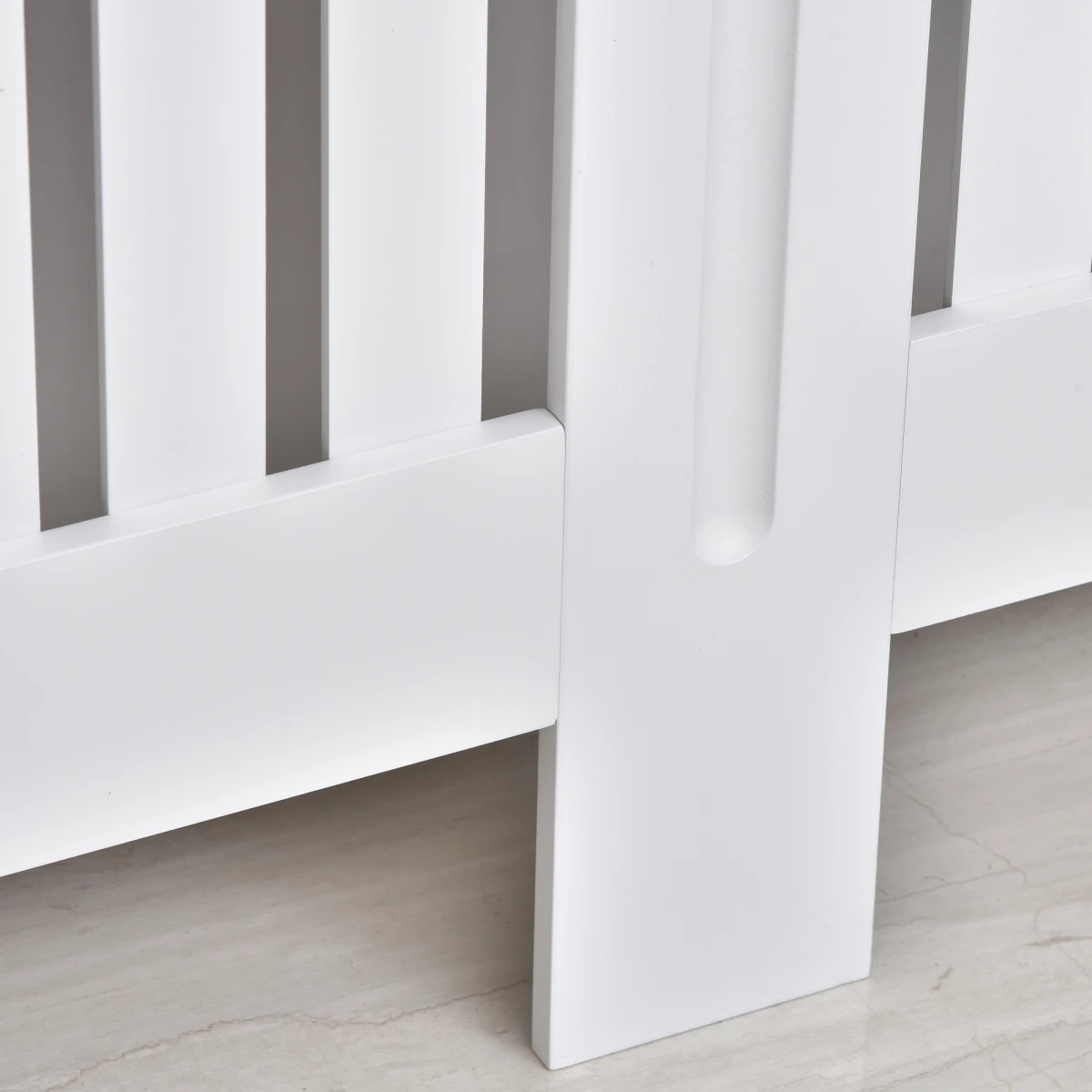 Homcom Radiator Cover Slatted 152x19x81cm Home by Homcom