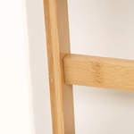 Outsunny 3-Tier Folding Bamboo Plant Stand Display Shelf Rack for Indoor & Outdoor - Wine Rack