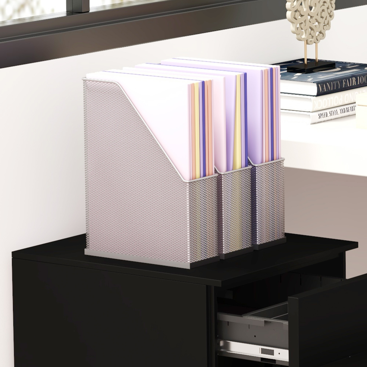 Vinsetto File Cabinet Compact Locking Home Office - Vinsetto - Home Symphony