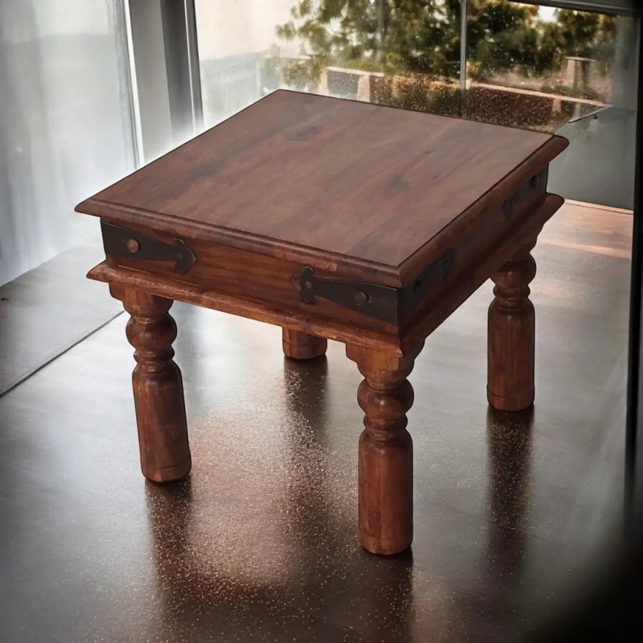 MSL 45CM WOODEN SQUARE TABLE - Console Table