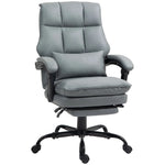 HOMCOM HOMCOM Executive Office Chair, PU Leather Desk Chair with Armrests -