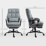 HOMCOM HOMCOM Executive Office Chair, PU Leather Desk Chair with Armrests -