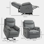 HOMCOM HOMCOM Power Lift Chair Electric Riser Recliner with Remote Control - Recliner