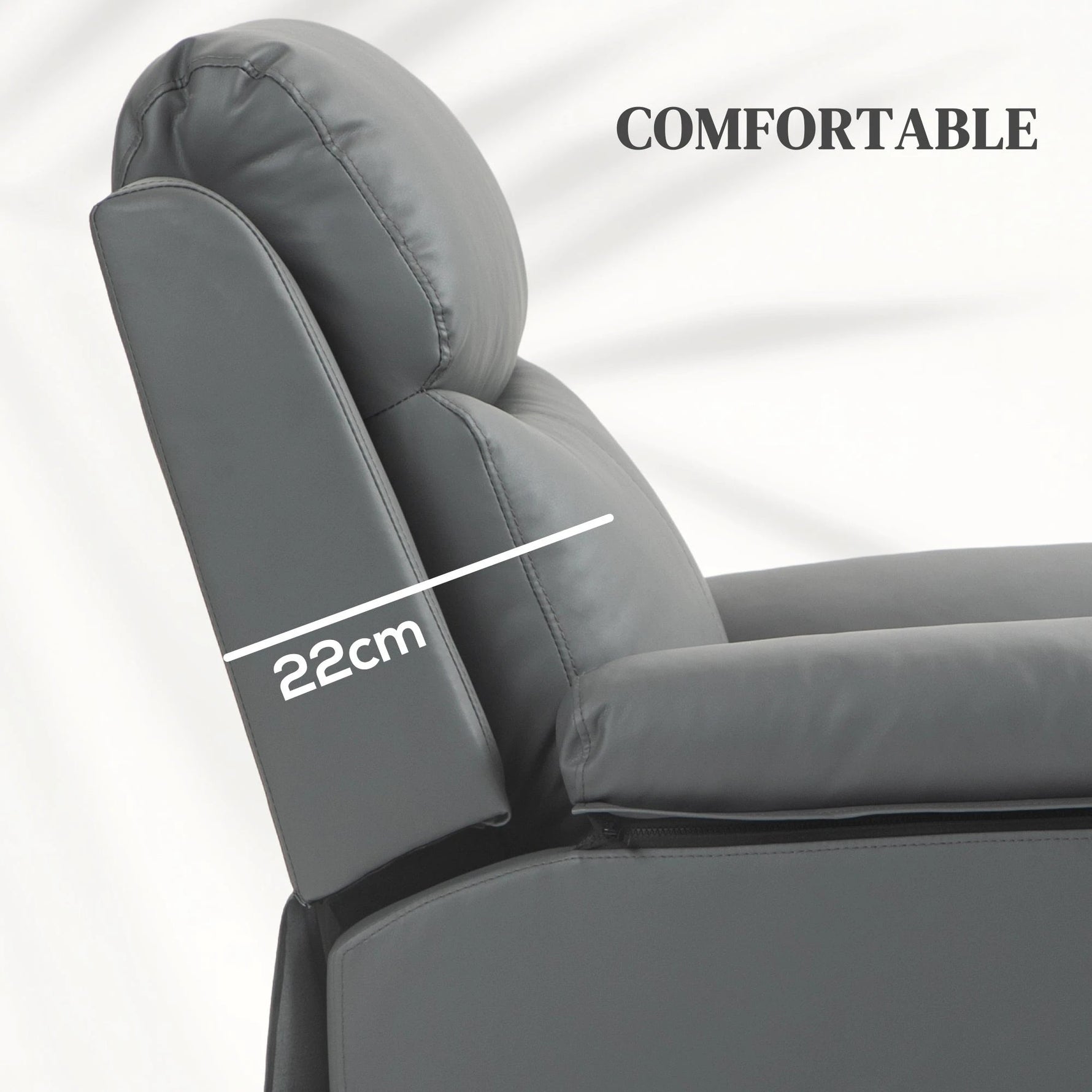 HOMCOM HOMCOM Power Lift Chair Electric Riser Recliner with Remote Control - Recliner