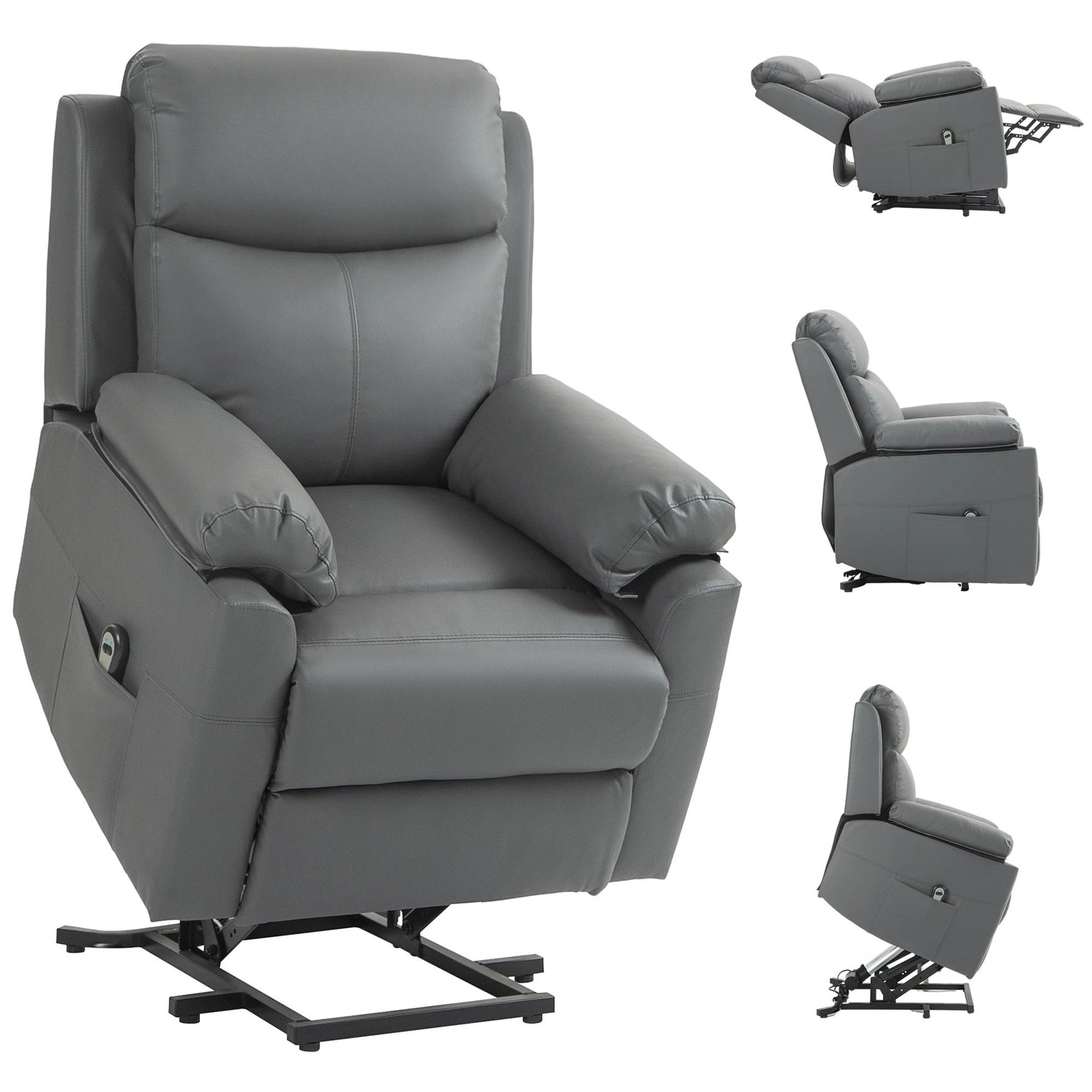 HOMCOM HOMCOM Power Lift Chair Electric Riser Recliner with Remote Control - Recliner