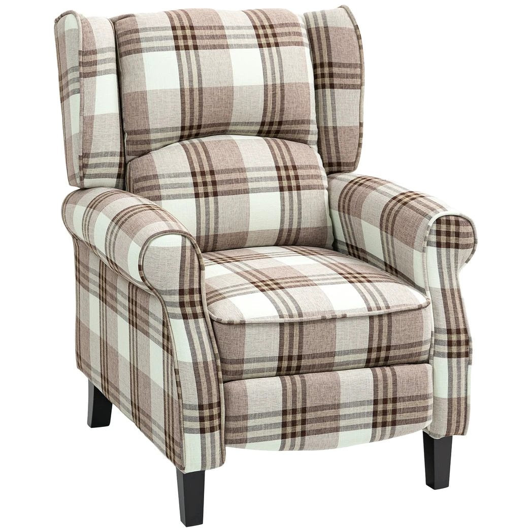 HOMCOM HOMCOM Recliner Chair for Living Room Wingback Chair with Padded Armrest - Recliner