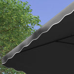 Outsunny 2.5m Square Cantilever Garden Parasol Umbrella with Cross Base, Grey by Outsunny