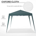 Garden Pop up Gazebo Tent Party Water-resistant 2.5 x 2.5M Green Outsunny by Unbranded