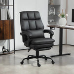 HOMCOM Executive Office Chair, PU Leather Desk Chair with Armrests by HOMCOM