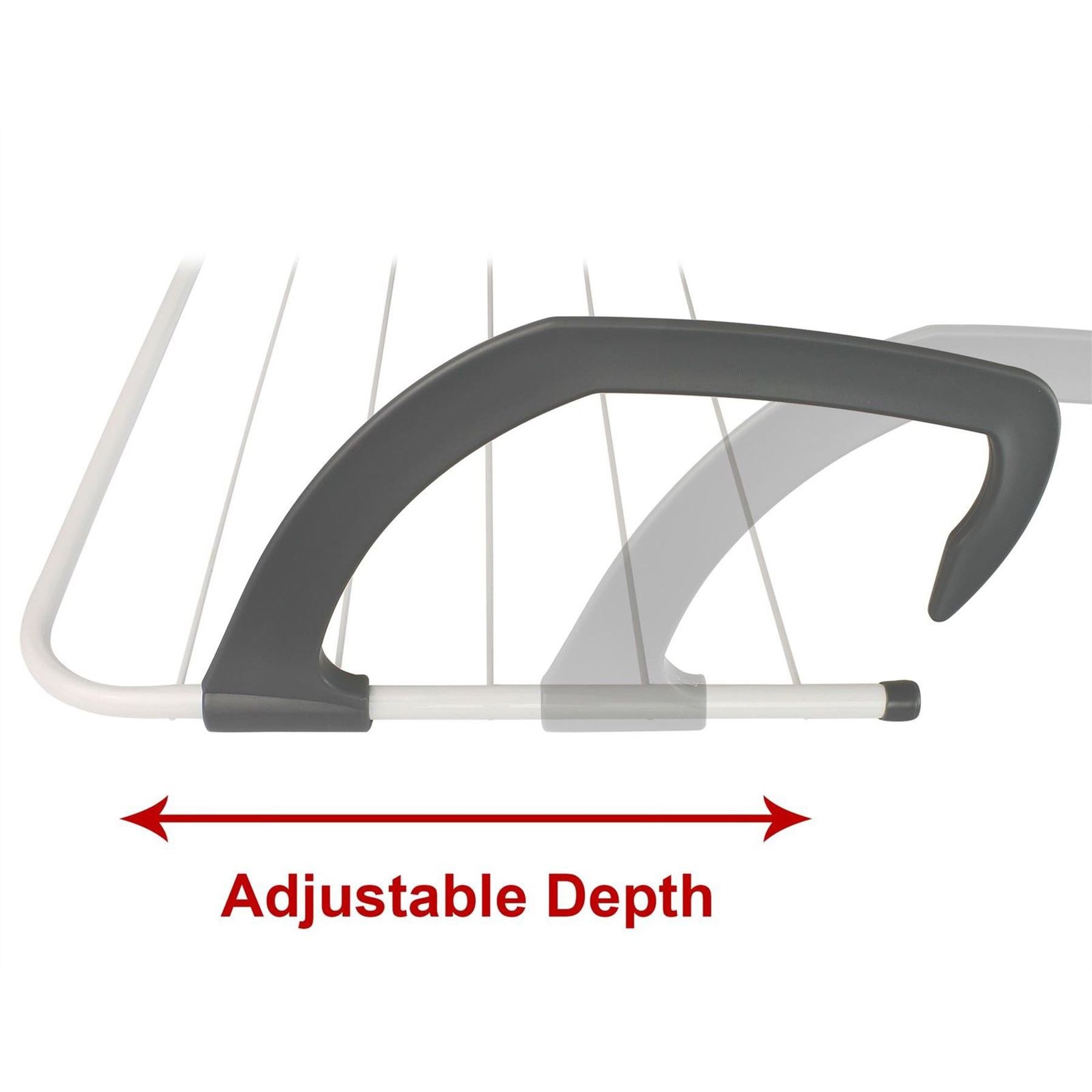 Grey Over Radiator Airer Slim 5 Bars For Laundry