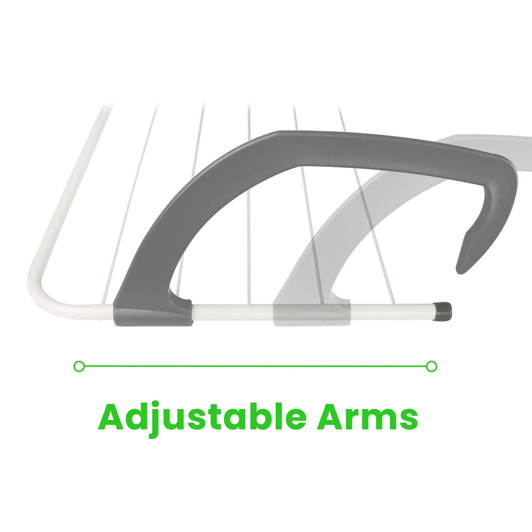 Grey Over Radiator Clothes Airer 2-Pack 5Bar Home