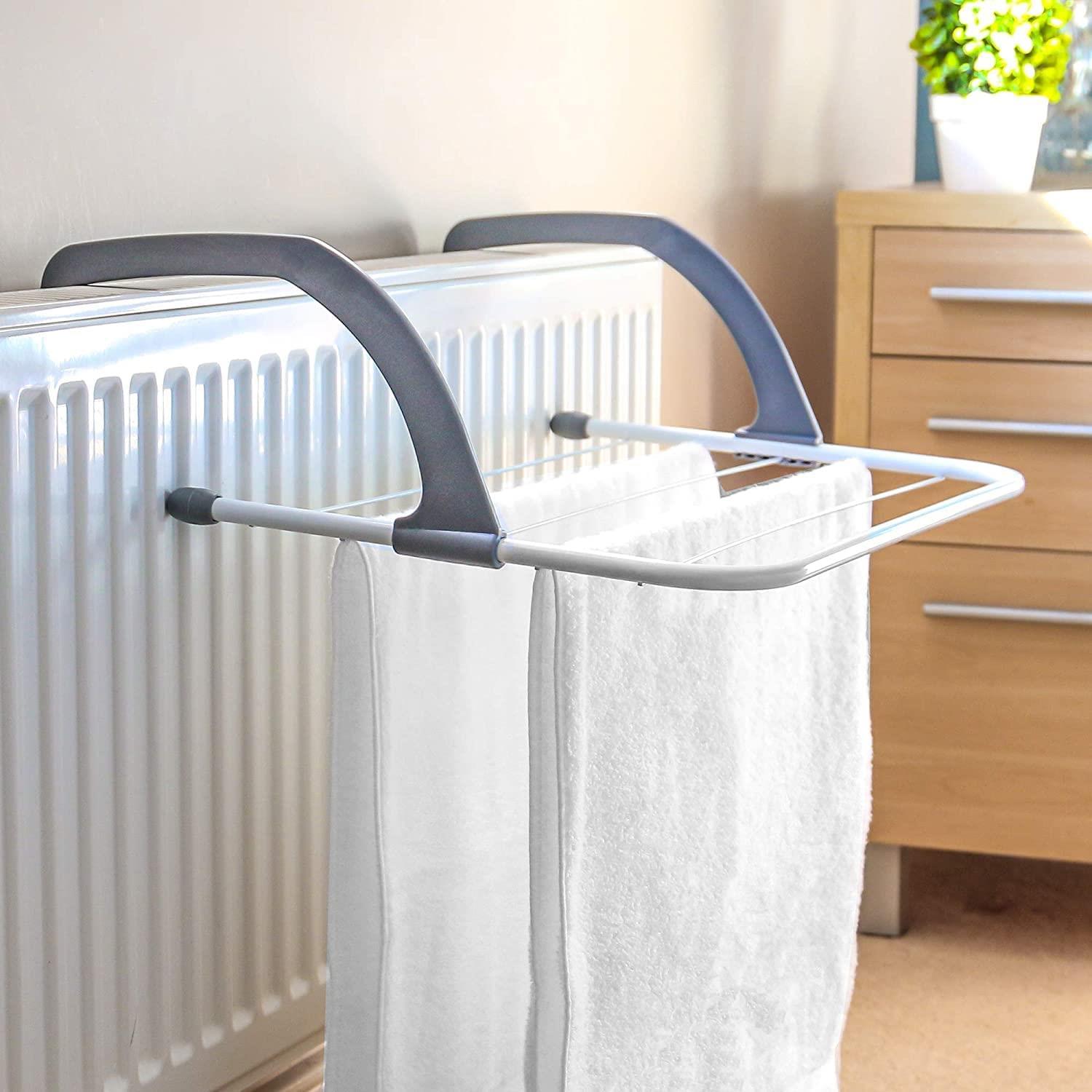 Sturdy Radiator Airer 5 Arm Adjustable Laundry