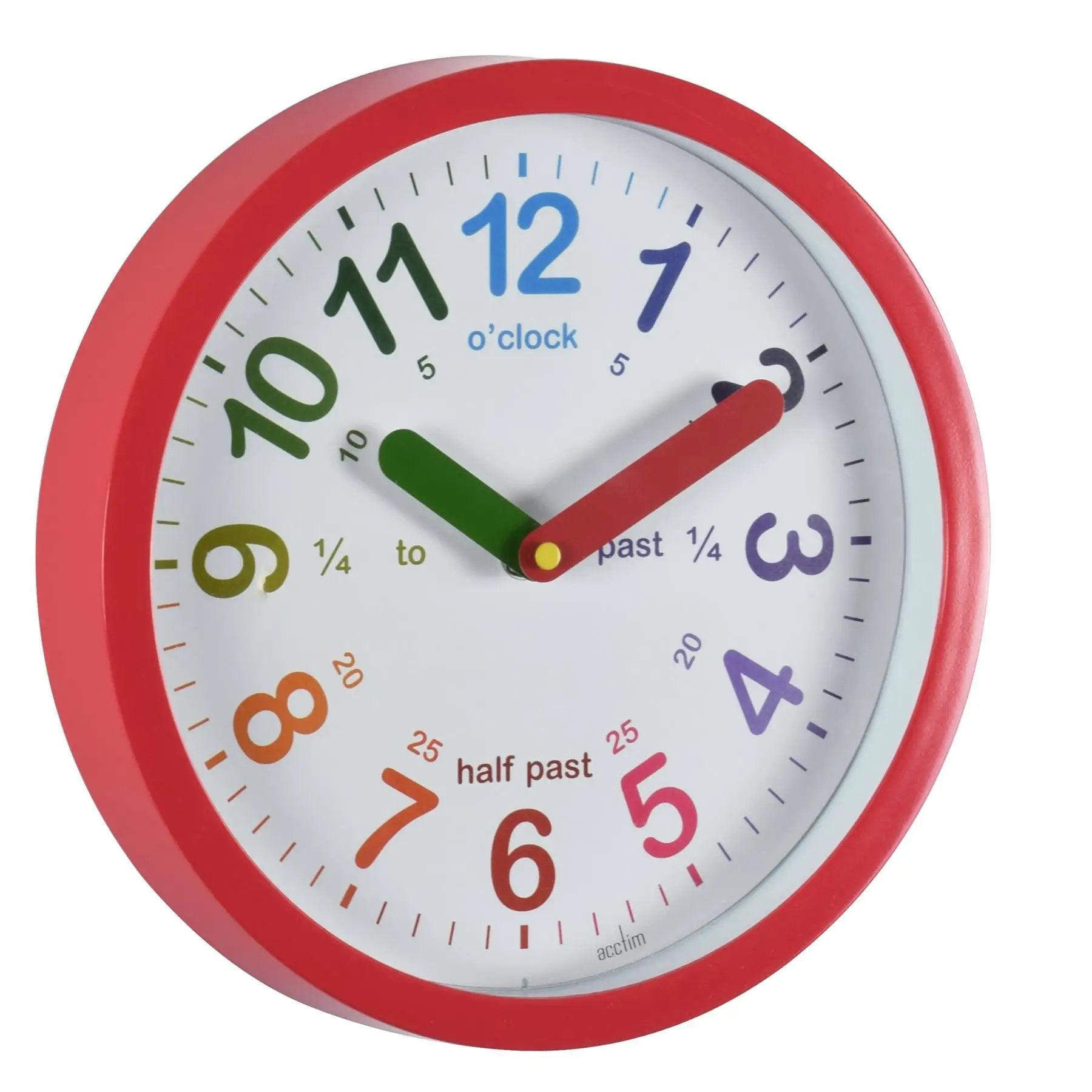 Unbranded Acctim Red Lulu Wall Clock 21884 - Clock