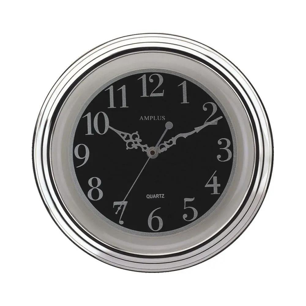 Amplus Amplus 12" Wall Clock Silver PW031S - Clock
