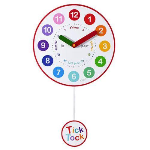 Acctim Acctim Matilda Pendulum Time Teaching 25cm Wall Clock White 25032 - Clock