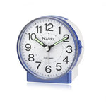 Ravel Ravel Round Mid Sized Bedside Quartz Blue Alarm Clock RC039.6 - Clock