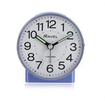 Ravel Ravel Round Mid Sized Bedside Quartz Blue Alarm Clock RC039.6 - Clock