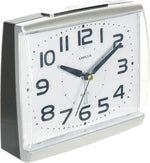 Amplus Amplus Large Numbers Dial With Silent Sweep Light Snooze Silver Alarm Clock PT175 - Clock