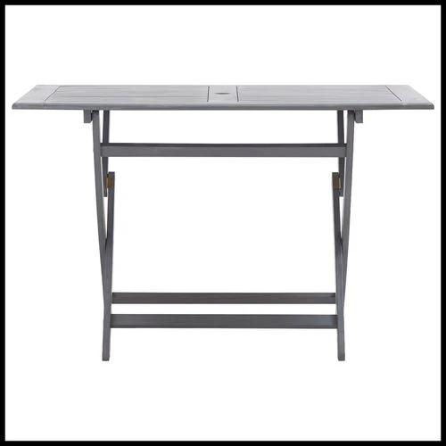 vidaXL 5 Piece Garden Dining Set Solid Acacia Wood Grey by vidaXL