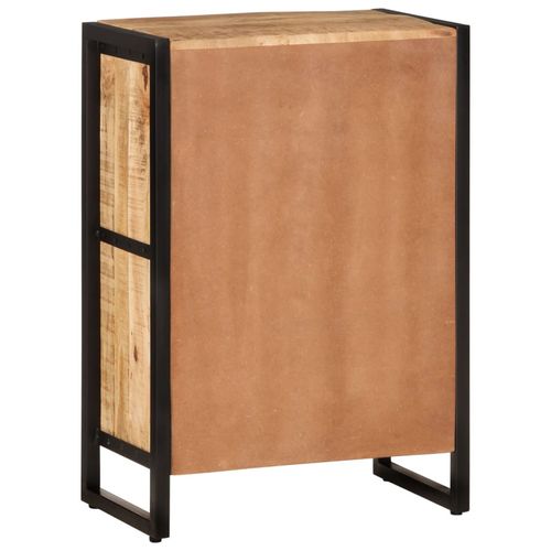 Rustic vidaXL Wine Rack for 16 Bottles Solid Mango Wood, perfect for wine enthusiasts to display and store their collection.