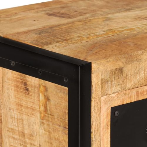 Rustic vidaXL Wine Rack for 16 Bottles Solid Mango Wood, perfect for stylish wine storage and display for enthusiasts.