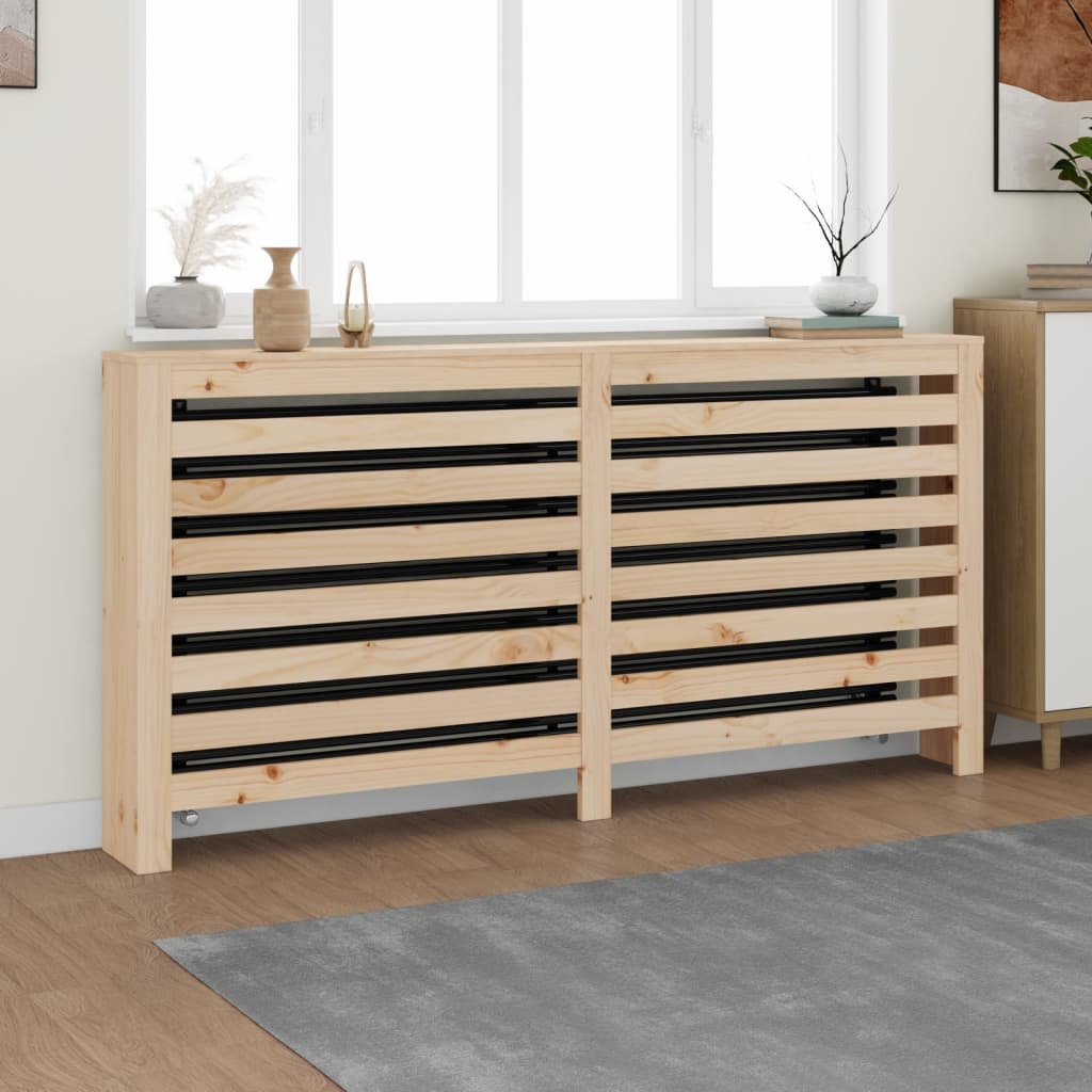 Solid Pine Radiator Cover 169x19x84 cm Shelf