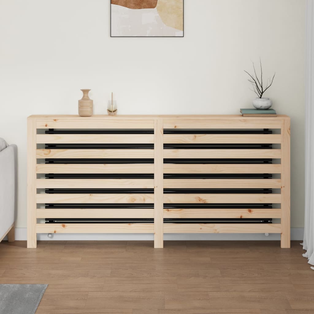 Solid Pine Radiator Cover 169x19x84 cm Shelf