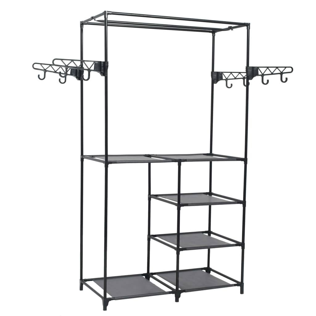 VidaXL Clothes Rack 87x44x158 Cm Black Steel - vidaXL - Home Symphony