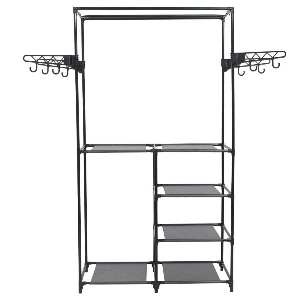 VidaXL Clothes Rack 87x44x158 Cm Black Steel - vidaXL - Home Symphony