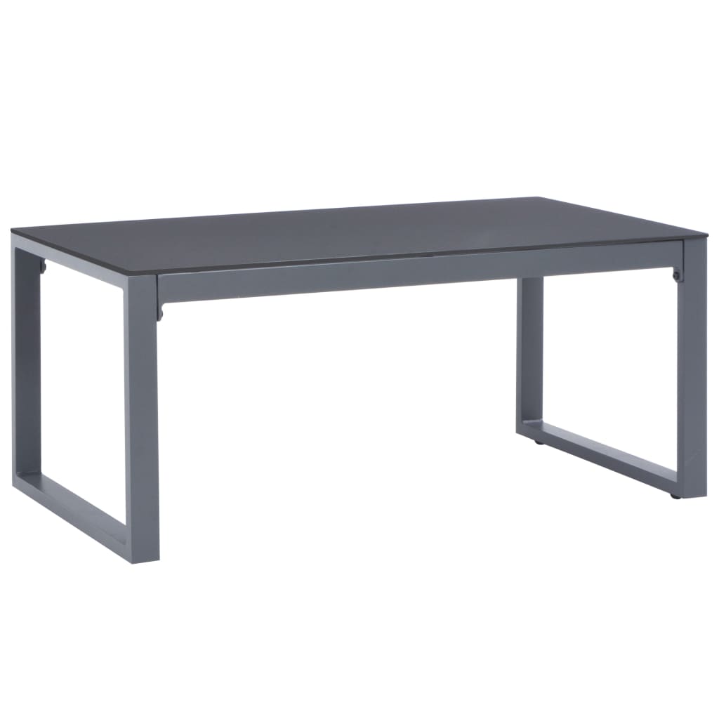 vidaXL Coffee Table 90x50x40 PowderCoated Patio