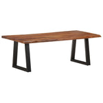 vidaXL VidaXL Coffee Table 110x55x40 cm Solid Acacia Live Edge for Modern Living Rooms - Coffee Table