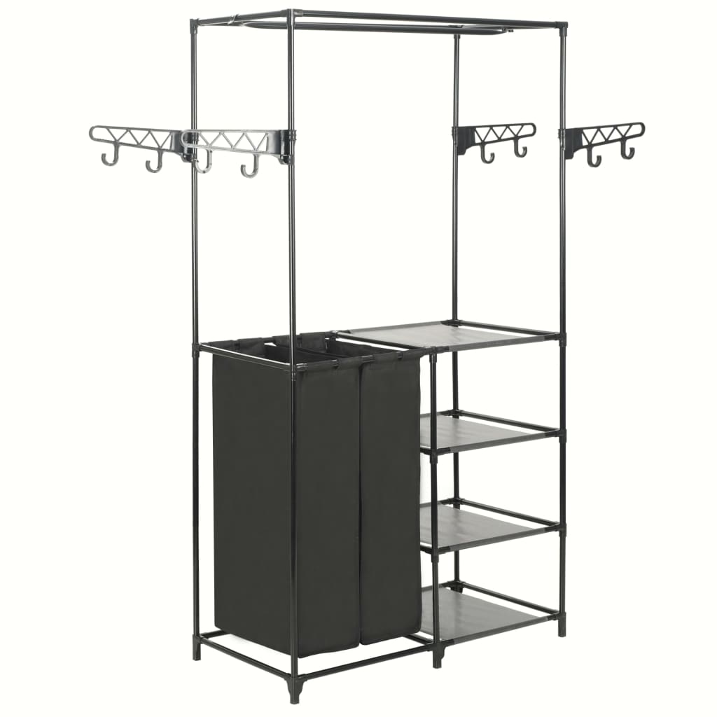 VidaXL Clothes Rack 87x44x158 cm Steel Frame With Nonwoven Fabric Bags For Bedroom Or Bathroom - vidaXL - Home Symphony