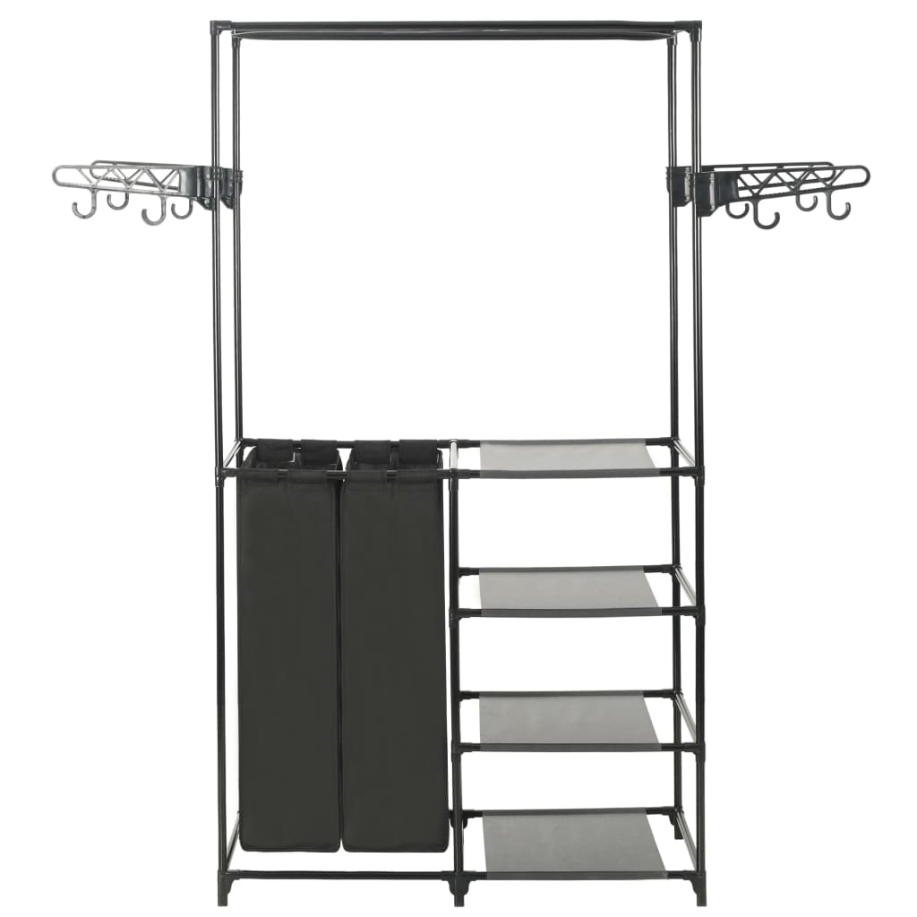 VidaXL Clothes Rack 87x44x158 cm Steel Frame With Nonwoven Fabric Bags For Bedroom Or Bathroom - vidaXL - Home Symphony