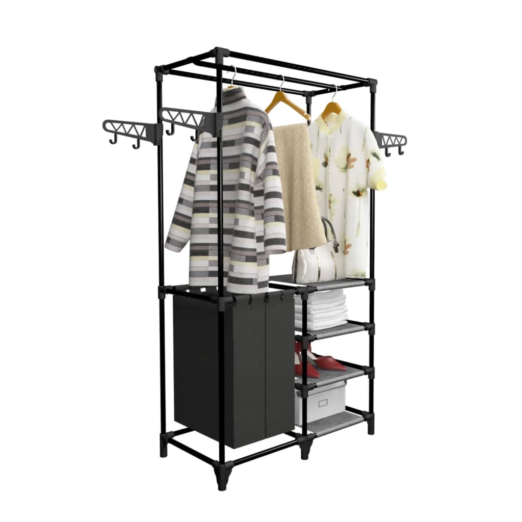 VidaXL Clothes Rack 87x44x158 cm Steel Frame With Nonwoven Fabric Bags For Bedroom Or Bathroom - vidaXL - Home Symphony