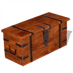 VidaXL Solid Wood Storage Chest Set Honey Finish by vidaXL