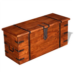 VidaXL Solid Wood Storage Chest Set Honey Finish by vidaXL