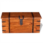 VidaXL Solid Wood Storage Chest Set Honey Finish by vidaXL