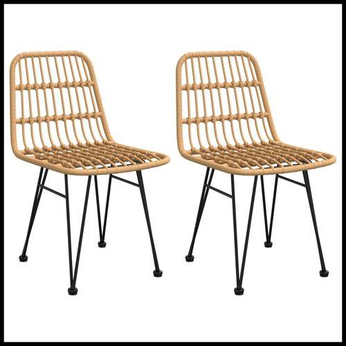 vidaXL vidaXL 3 Piece Garden Dining Set with Weather Resistant Poly Rattan for Outdoor Entertaining - Garden Set