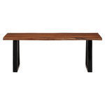 vidaXL VidaXL Coffee Table 110x55x40 cm Solid Acacia Live Edge for Modern Living Rooms - Coffee Table