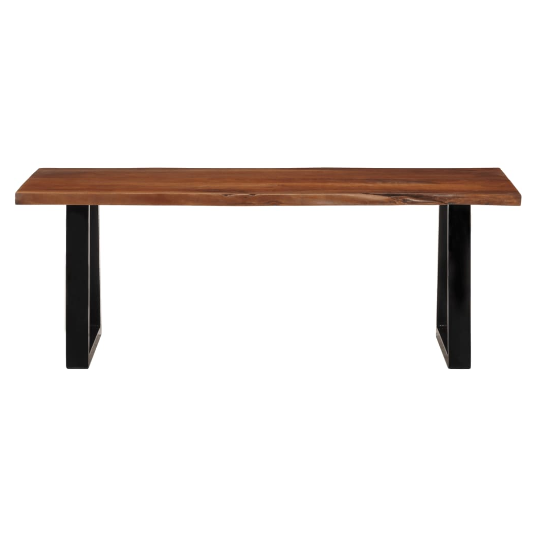 vidaXL VidaXL Coffee Table 110x55x40 cm Solid Acacia Live Edge for Modern Living Rooms - Coffee Table