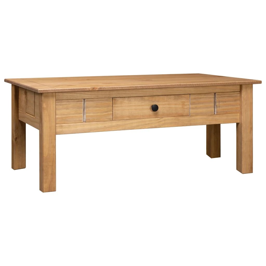 vidaXL Coffee Table 100x60x45 cm Solid Pine With Drawer For Living Room Decor Ideal For Modern Living Rooms by vidaXL