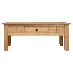 vidaXL Coffee Table 100x60x45 cm Solid Pine With Drawer For Living Room Decor Ideal For Modern Living Rooms by vidaXL
