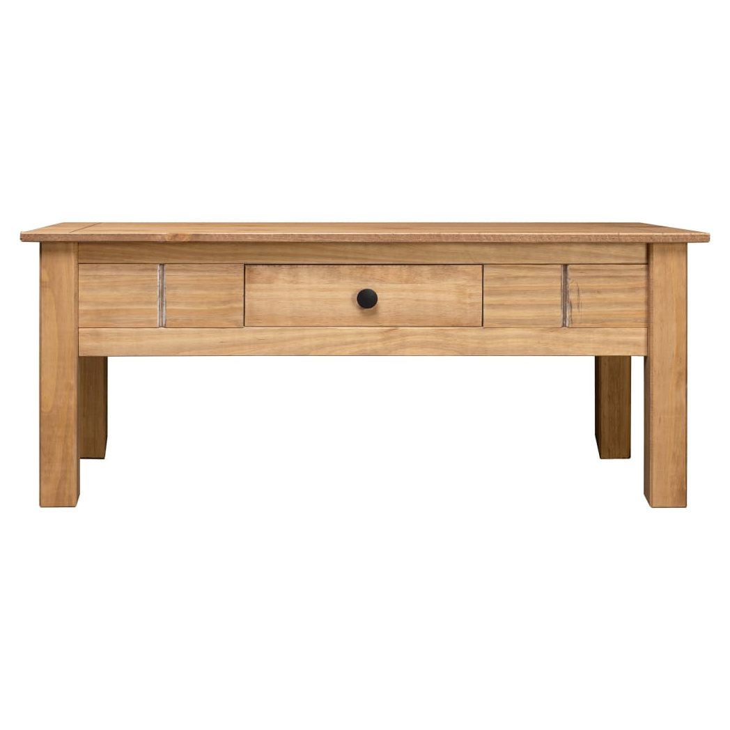 vidaXL Coffee Table 100x60x45 cm Solid Pine With Drawer For Living Room Decor Ideal For Modern Living Rooms by vidaXL