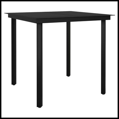 Sturdy vidaXL 3 Piece Garden Dining Set Oak with easy clean glass top, perfect for outdoor entertaining and elegance.