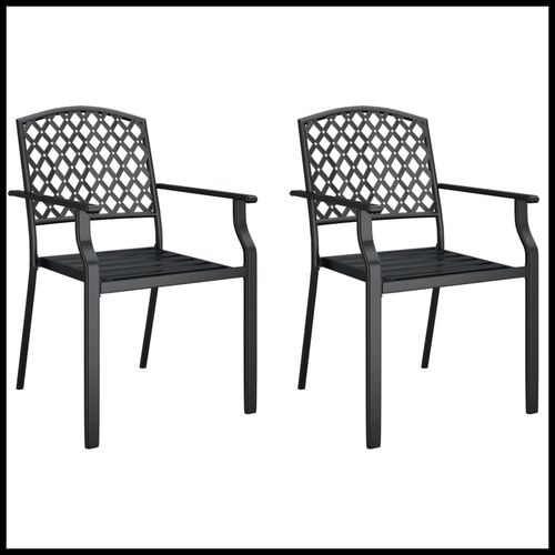 Enhance outdoor gatherings with the vidaXL 3 Piece Garden Dining Set featuring anthracite steel and elegant design.