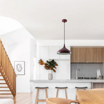 Modern Mosque Pendant Light Medium Burgundy Warm Glow Indoor Living Room E27 Ceiling Lamp by Un-branded